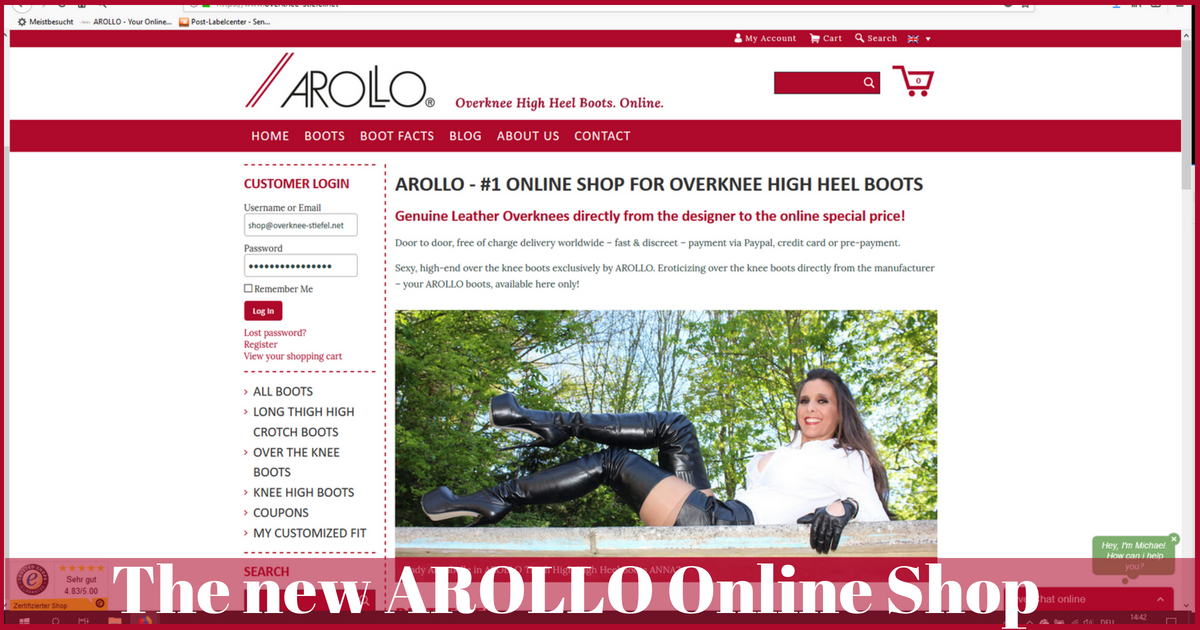 The new AROLLO Online Shop
